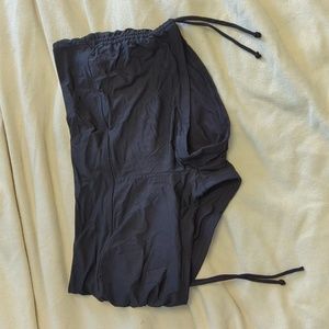 Athleta black shorts with ruched sides